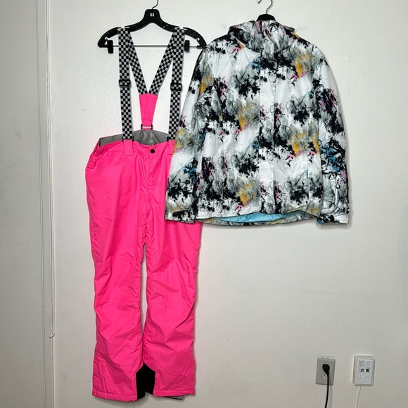 GSOU SNOW Ski Jacket And Pants Snowboarding Snowsuit Size XL - Picture 2 of 12